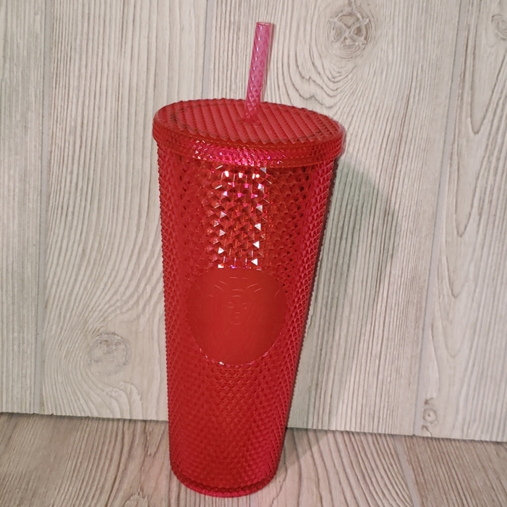 Pink studded starbucks cup